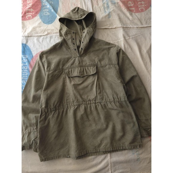 Vintage 1960s Bulgarian Military Army Alpine Mountain Smock Pullover Green M - Picture 2 of 16